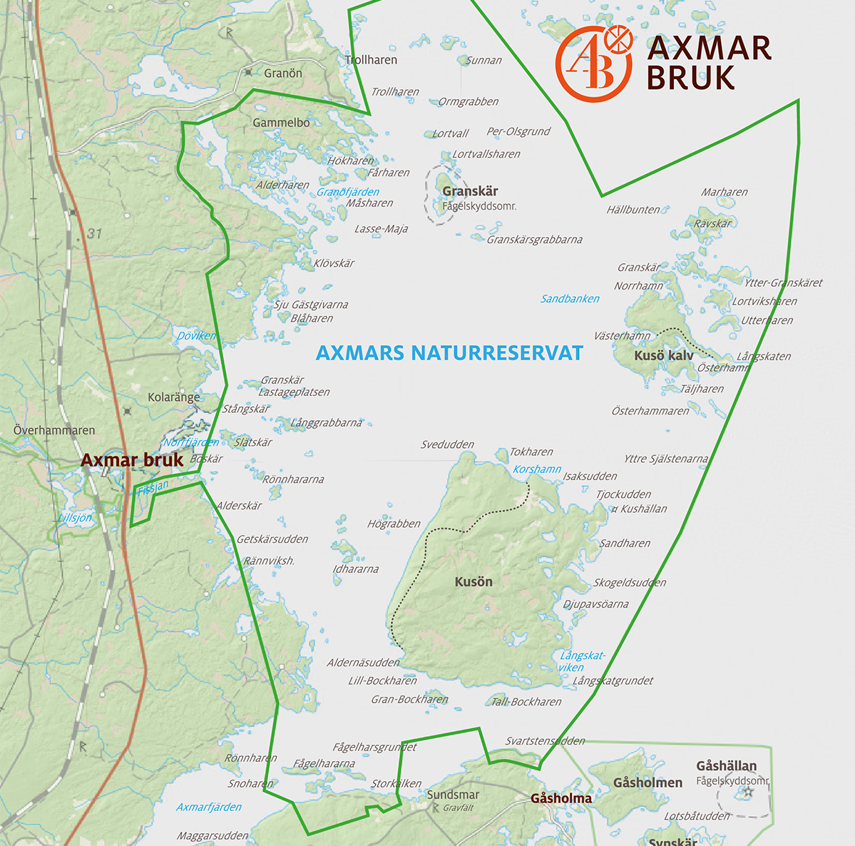 axmars naturreservat karta 2021